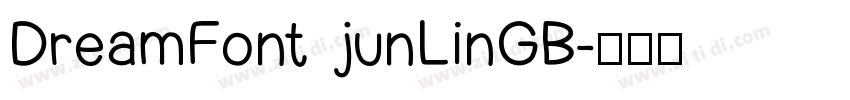 DreamFont junLinGB字体转换